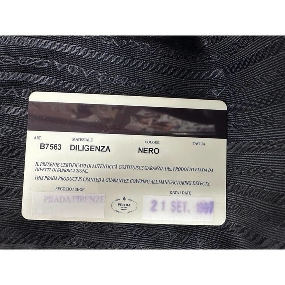 Vintage Prada Tessuto Nylon Handbag Large Lock/Key Sport Authenticity Card - Picture 8 of 10